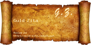 Guld Zita névjegykártya