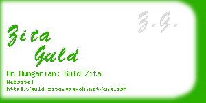zita guld business card